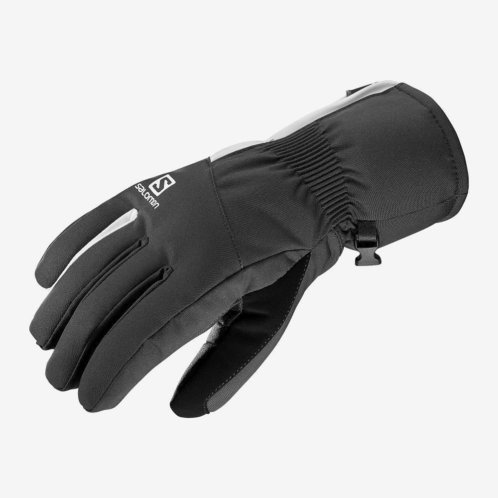 Salomon Israel PROPELLER DRY W - Womens Gloves - Black (KZQX-50294)